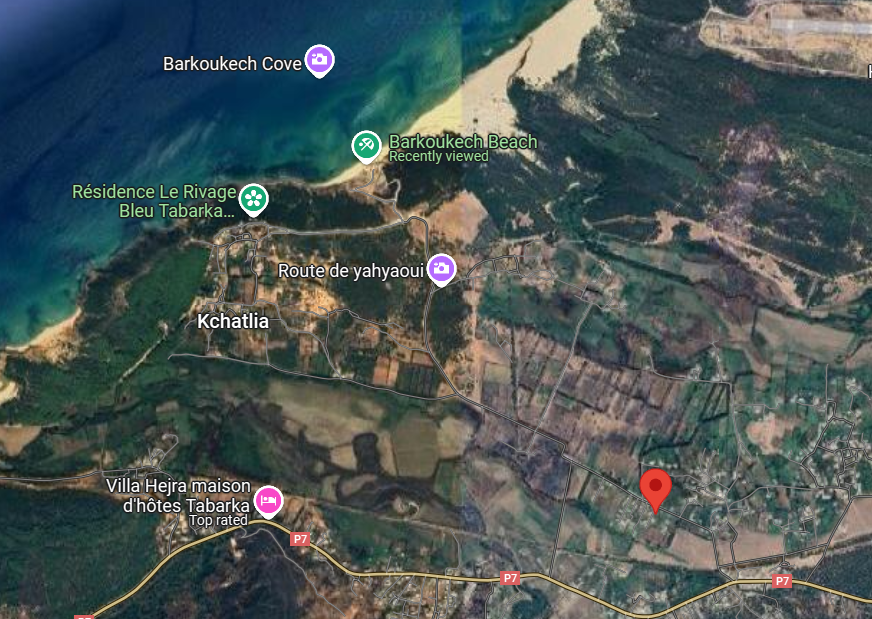 Tabarka Ain Essobh Terrain Terrain nu Terrain a barkoukch tabarka