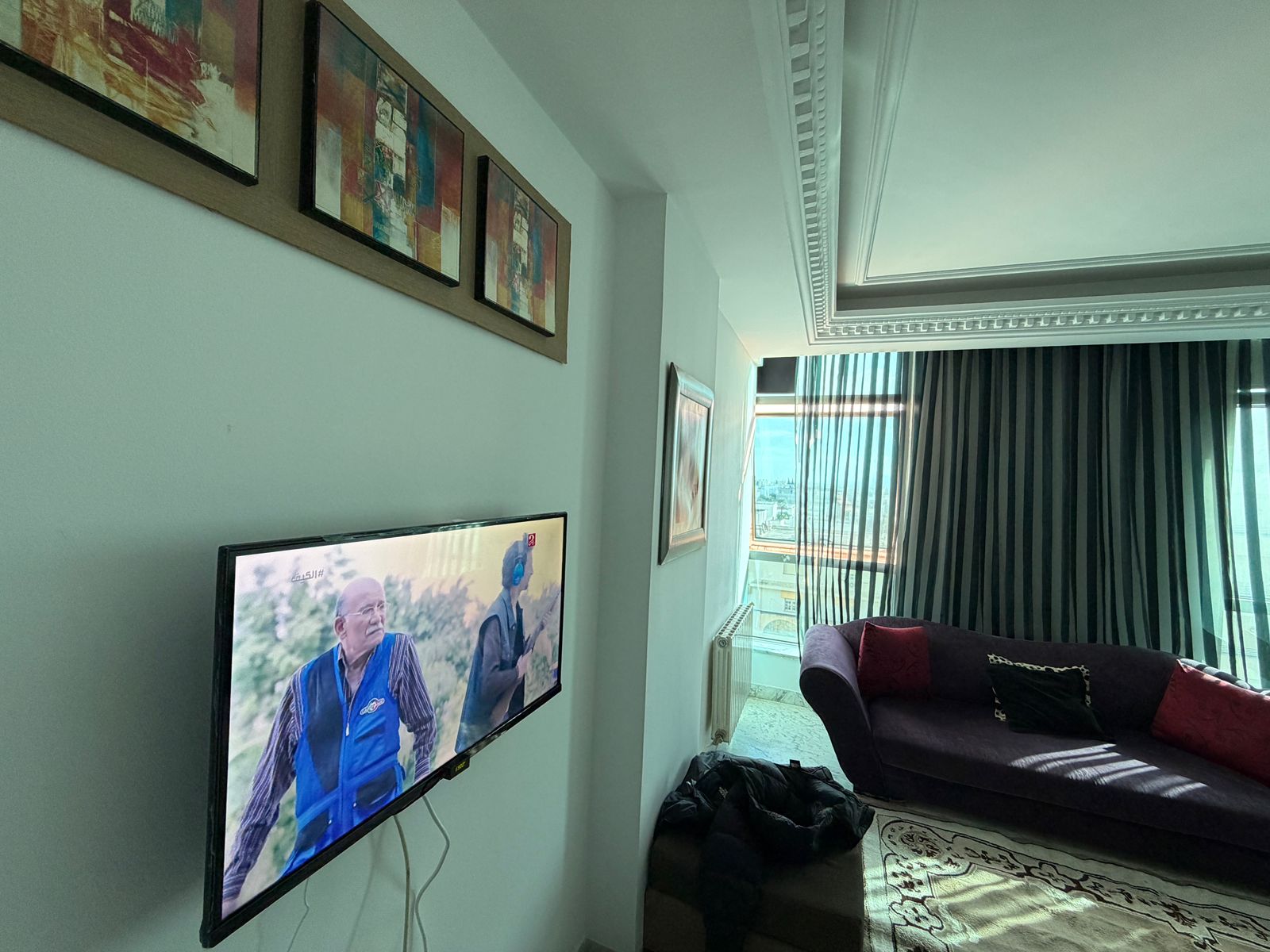 Ariana Ville&nbsp;Cite Ennasr 2&nbsp;Location&nbsp;Appart. 3 pi�ces&nbsp;S2 meubl� 1200 dt par mois