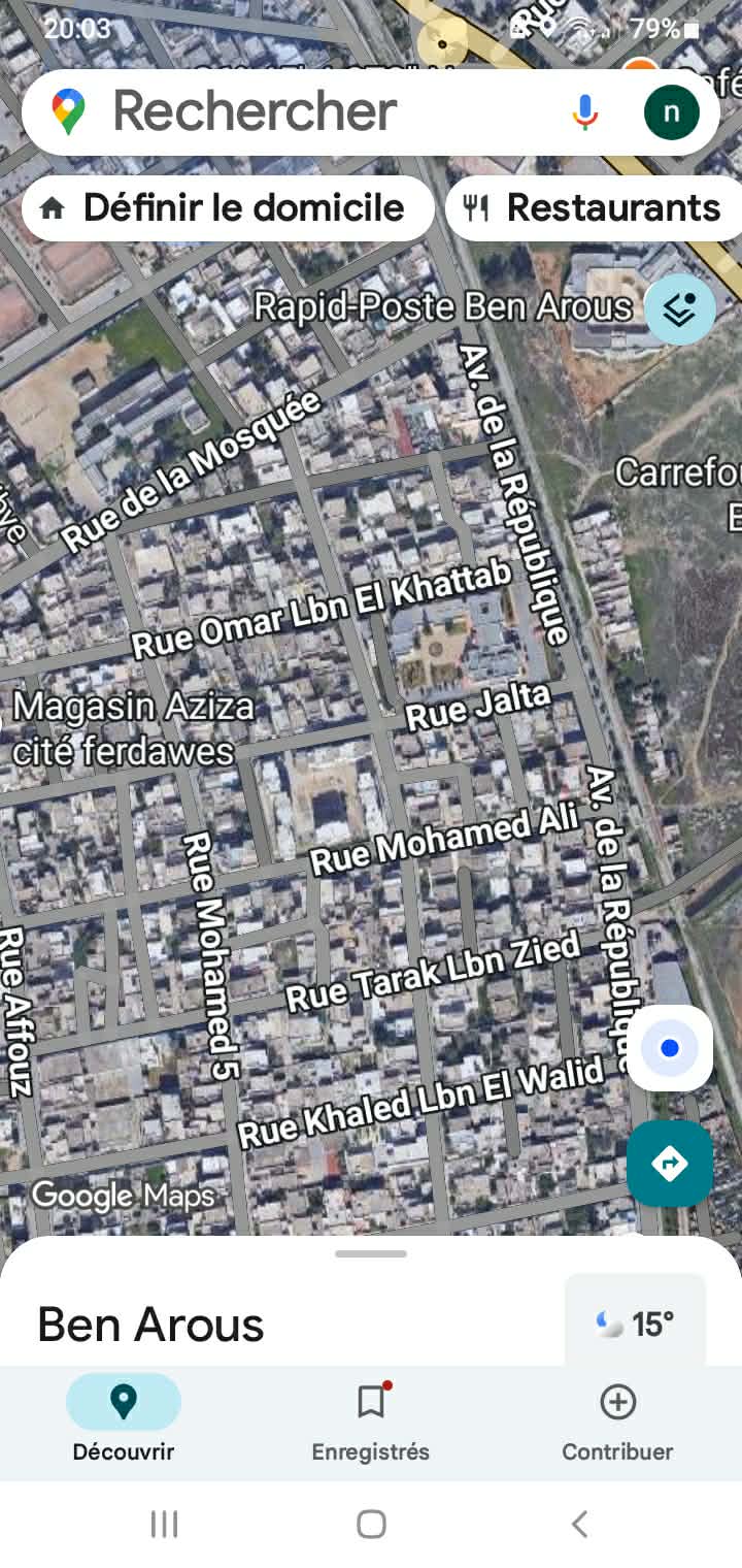 Ben Arous&nbsp;Ben Arous&nbsp;Location&nbsp;Appart. 3 pi�ces&nbsp;App dans une r�sidence au cit� de la municipalit�