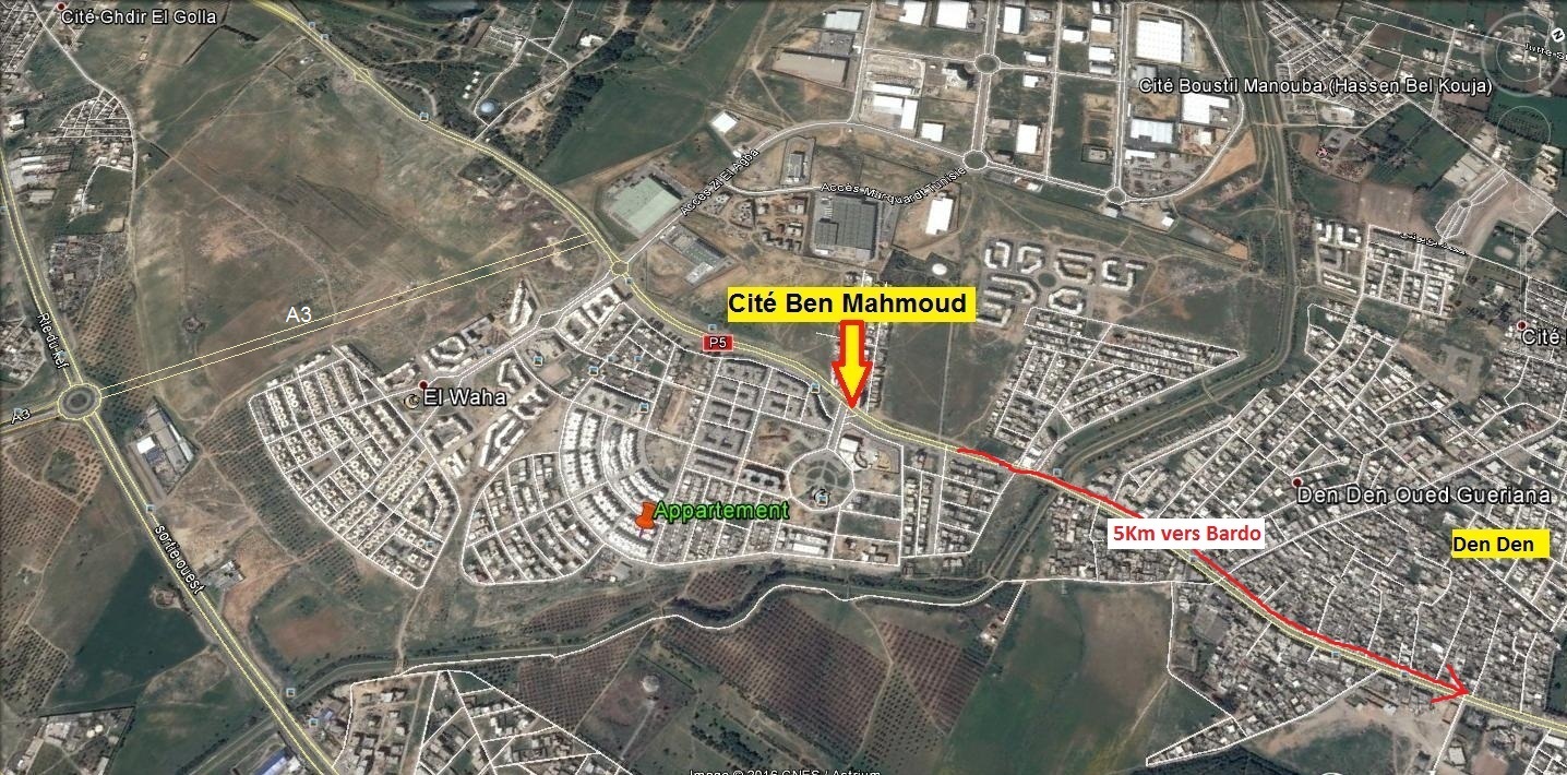 Mannouba&nbsp;Denden&nbsp;Location&nbsp;Appart. 2 pi�ces&nbsp;Appartement s plus 1