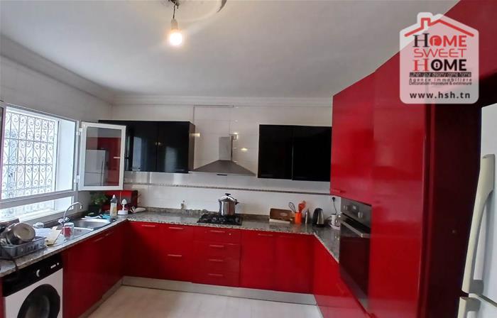 La Marsa&nbsp;Marsa Ennassim&nbsp;Location&nbsp;Appart. 4 pi�ces&nbsp;Rdc de villa s2 meubl� calyra � la marsa ennassim