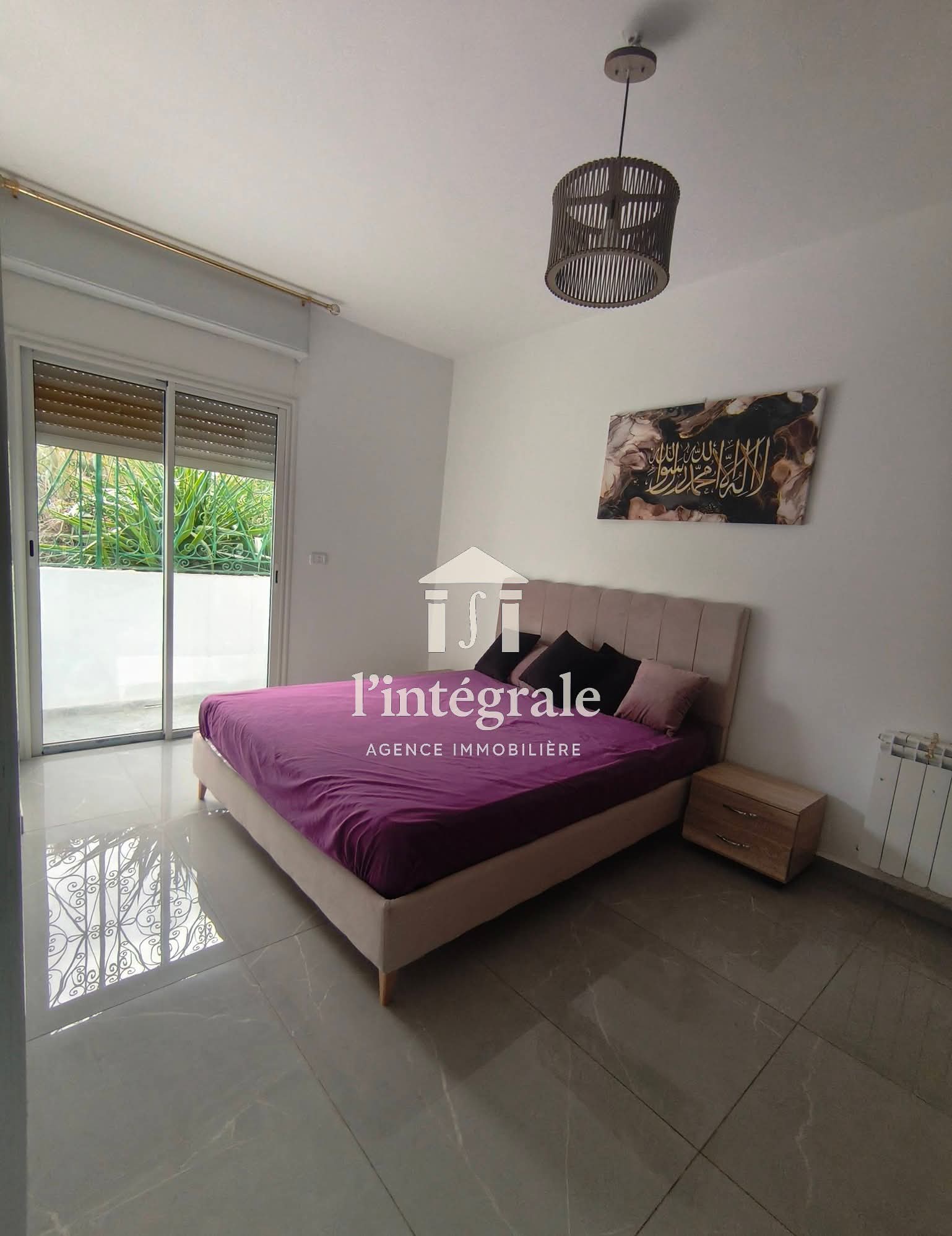 El Menzah&nbsp;El Menzah 1&nbsp;Location&nbsp;Appart. 4 pi�ces&nbsp;Superbe s3 meubl�  avec jardin privatif