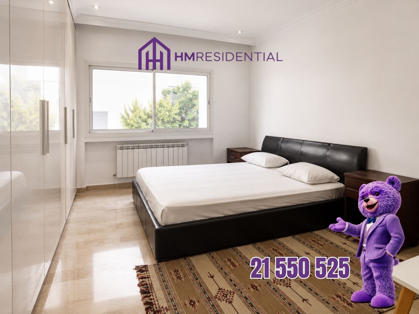 La Marsa&nbsp;Marsa Safsaf&nbsp;Location&nbsp;Appart. 1 pi�ce&nbsp;S1 meubl� � la marsa ville
