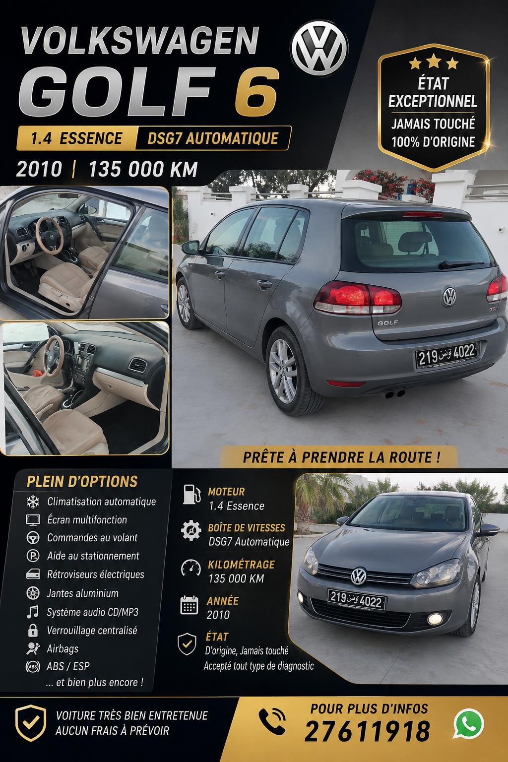 Volkswagen&nbsp;Golf 6 - Tunisie