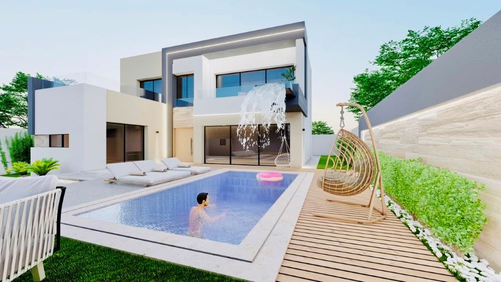 Hammamet&nbsp;Hammamet&nbsp;Vente&nbsp;Maisons&nbsp;V658 villa reflet 2 d