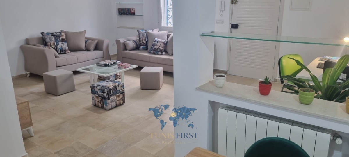 La Marsa&nbsp;Marsa Safsaf&nbsp;Location&nbsp;Appart. 3 pi�ces&nbsp;S2 meubl� � marsa sidi abd laziz