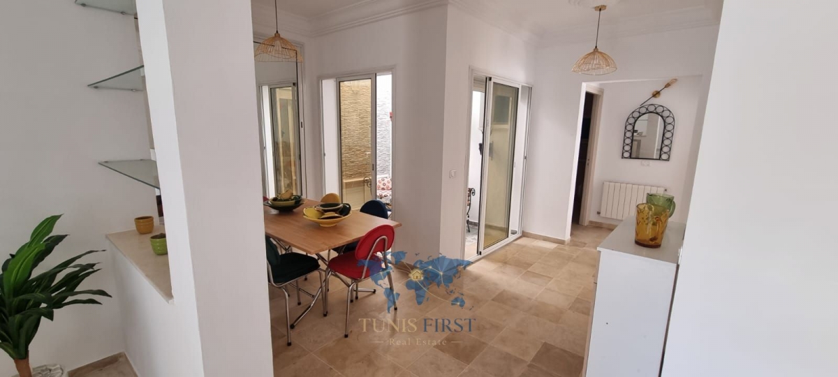 La Marsa&nbsp;Marsa Safsaf&nbsp;Location&nbsp;Appart. 3 pi�ces&nbsp;S2 meubl� � marsa sidi abd laziz