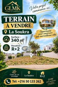 La Soukra&nbsp;La Soukra&nbsp;Vente&nbsp;Surfaces&nbsp;Terrain    la soukra ref563a