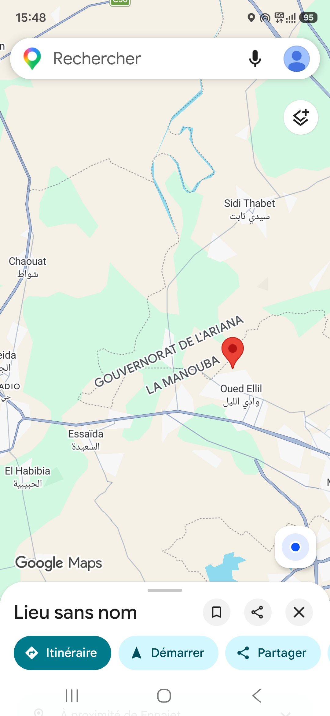 Oued Ellil&nbsp;Oued Ellil&nbsp;Terrain&nbsp;Terrain nu&nbsp;Terrain � chebbaou zone tr�s demand�e